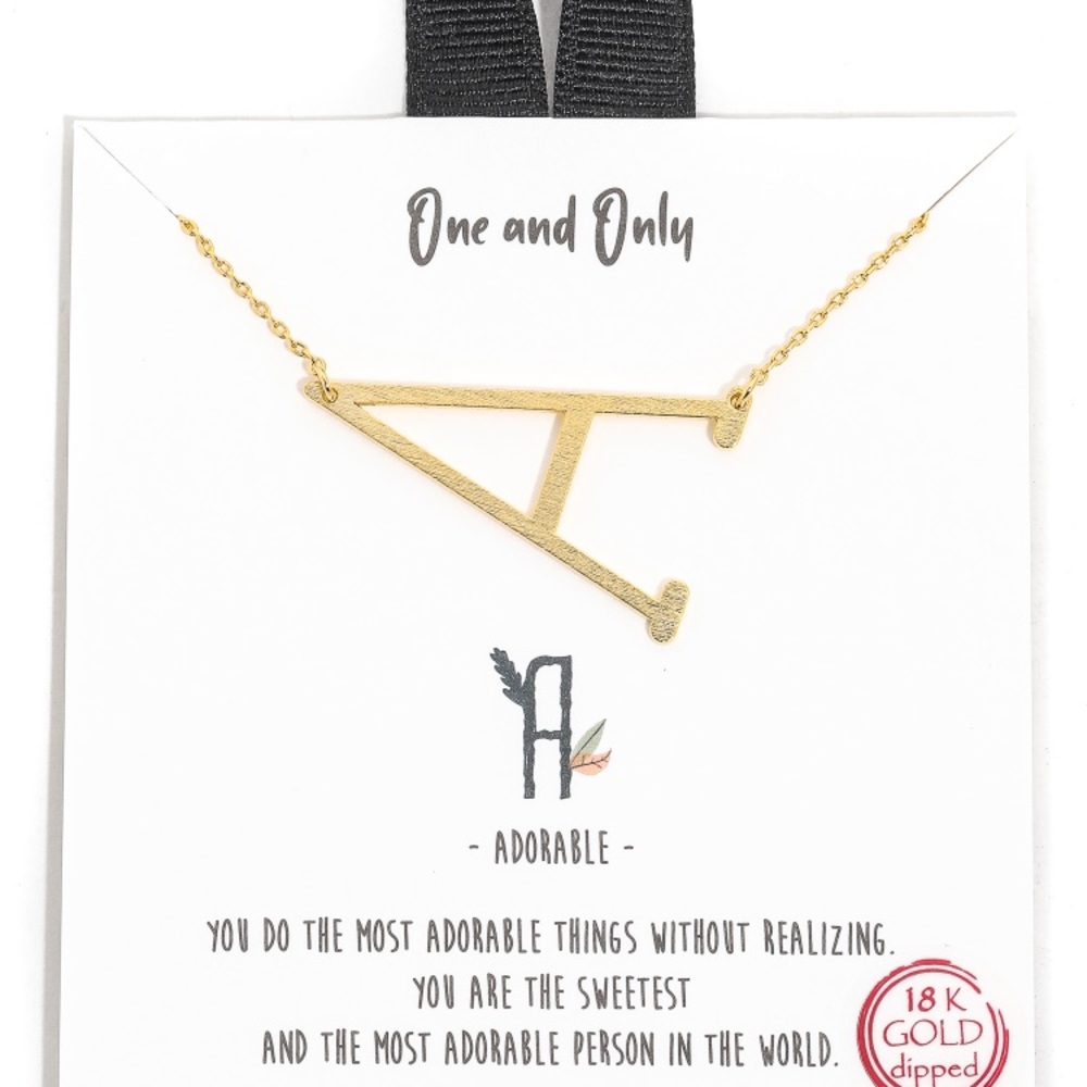 Letter necklaces